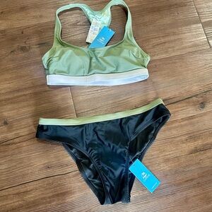 Cupshe NWT Light Green Bikini Set